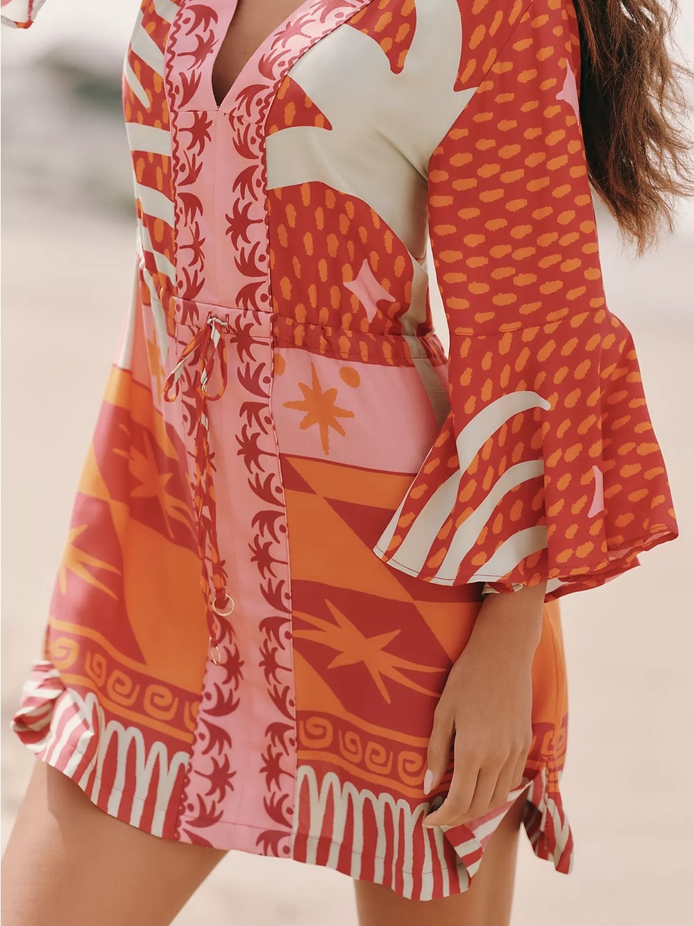 Maaji Funky Palms Enjoyable Kaftan Size M New - Picture 2 of 3